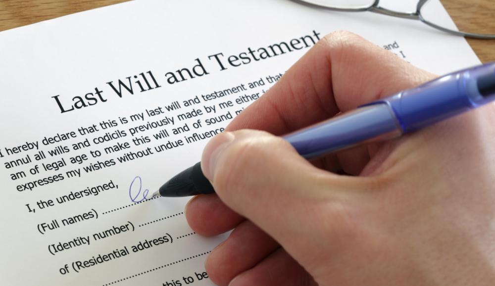 What is a Last will and Testament? (with pictures)