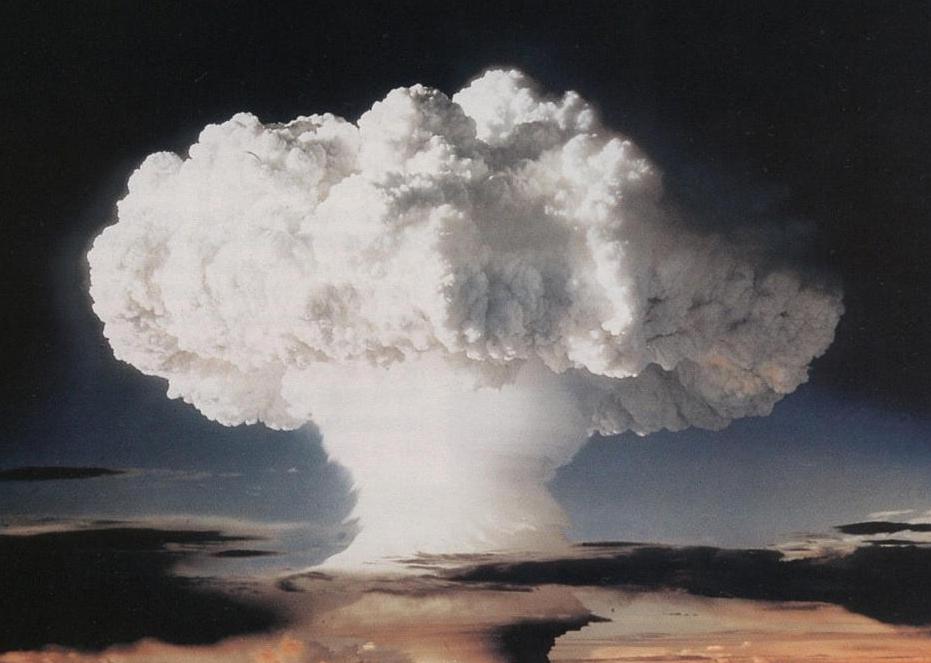 atomic bomb mushroom cloud