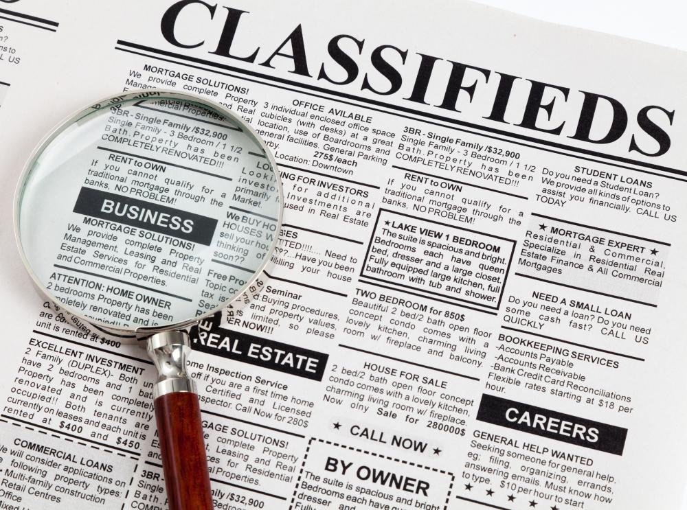 What is Classified Advertising? (with pictures)