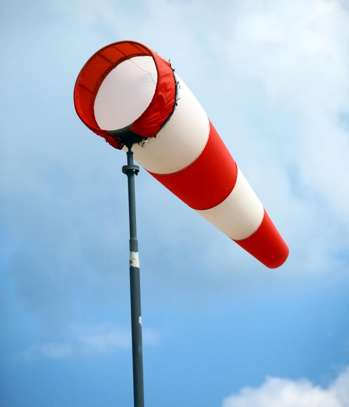 What Is A Wind Speed Sensor With Pictures   Red And White Weather Vane 