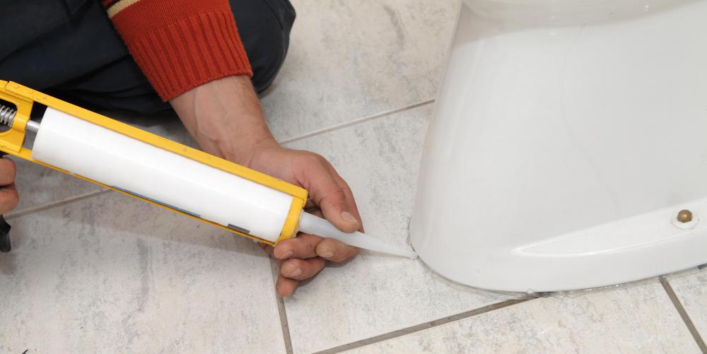 Silicone Caulk Toilet 