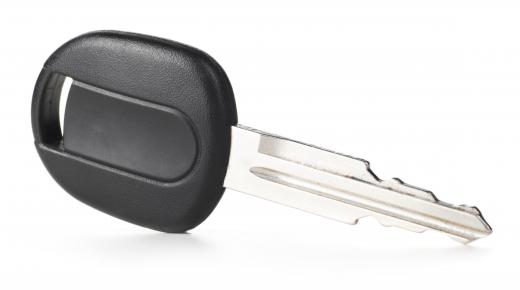 A transponder key.