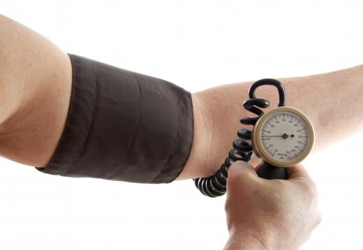 A patient may be required to wear a blood pressure cuff to monitor blood pressure during a pacemaker placement.