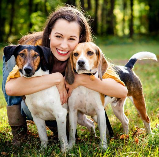 Service dogs may be used to help someone suffering from PTSD.