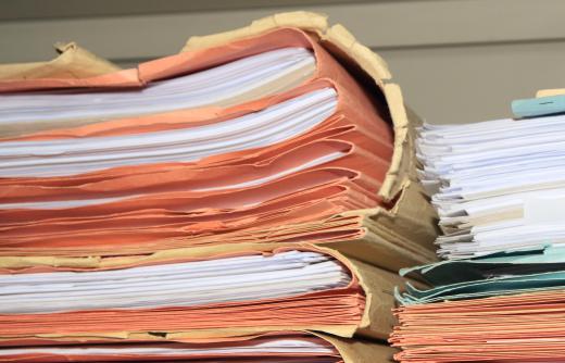 Court clerks record and maintain important documents.