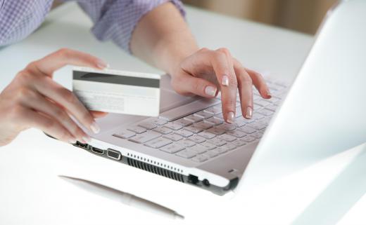 A customer may view and pay their credit card bill with online banking.