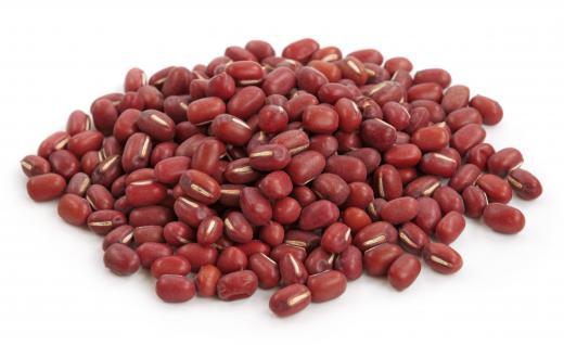 Azuki beans, which are used to make red bean cake.