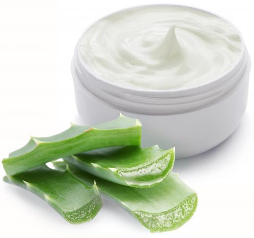 Applying aloe vera to a sunburn can alleviate pain and heal skin.