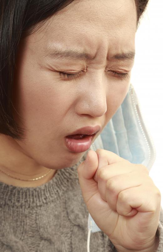 Coughing may be a symptom of byssinosis.