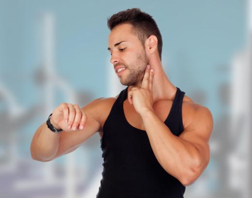 An individual's pulse rate, or heart rate, can be measured by placing a couple of fingers on the neck.