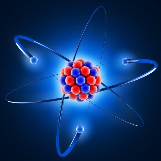 Electrons are the negatively charged particles that orbit the positively charged nucleus of an atom.