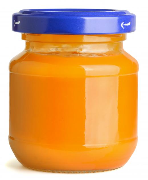 Baby food containing riboflavin.