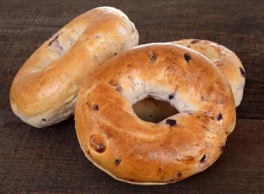 Bagel baskets often include several flavors of bagel.