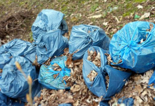 Leaf vacuums are useful when collecting yard waste.