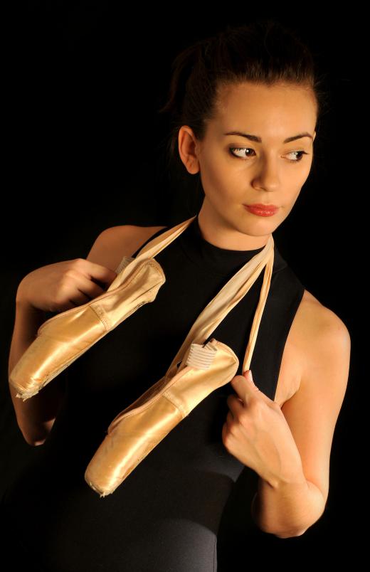 Ballerinas go through countless pairs of pointe shoes during their careers.