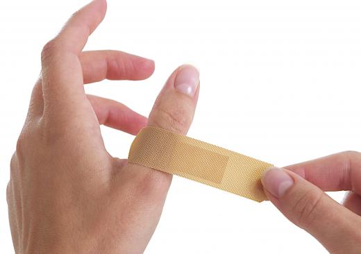 First aid supplies, such as bandaids, should be present in a workshop area.