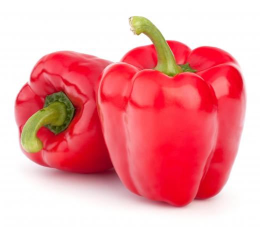 Sweet red bell peppers.