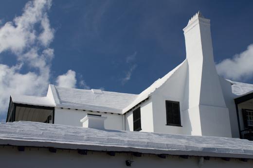 Bermuda has no fresh water, so every house is responsible for harvesting rainwater from its white, stepped roof.