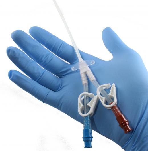 Catheters are used during a colostomy.