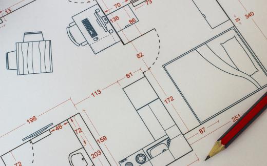 Architect designs are written plans for a building's layout and components.