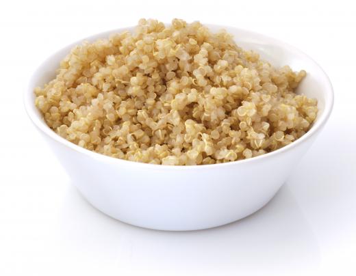 Quinoa is a high-protein whole grain.