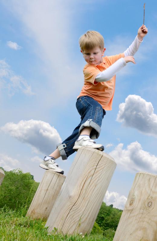 A children's fitness center will generally be equipped with numerous types of child fitness equipment and obstacles for them to play on.