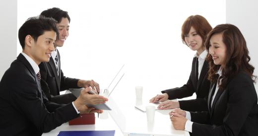 Japanese business people value a professional appearance, preferably dark colored suits.