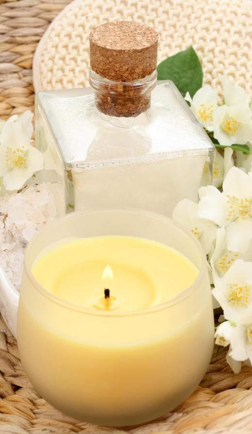 Many people use aromatherapy candles along with relaxation therapy.