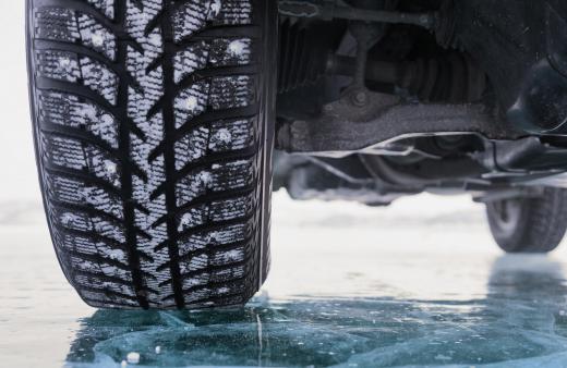 Rock salt may be spread on icy roads to reduce dangerous driving conditions.