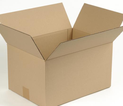 Cardboard boxes are often used to move.