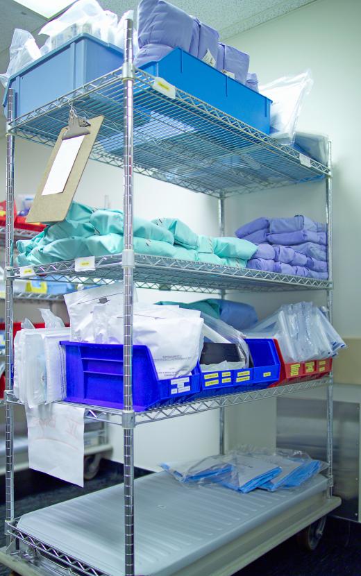 Some hospitals hire entry-level workers to restock and inventory supply rooms.