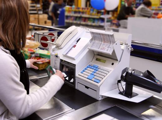 Cashier's are employed at grocery stores.