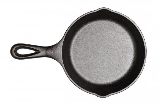 Cast iron pans are often made from grey iron.