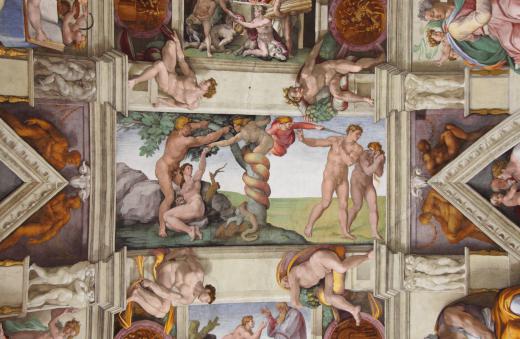 Patronage, such as that received by Michelangelo to create the art on the Sistine Chapel ceiling, is one type of arts funding.