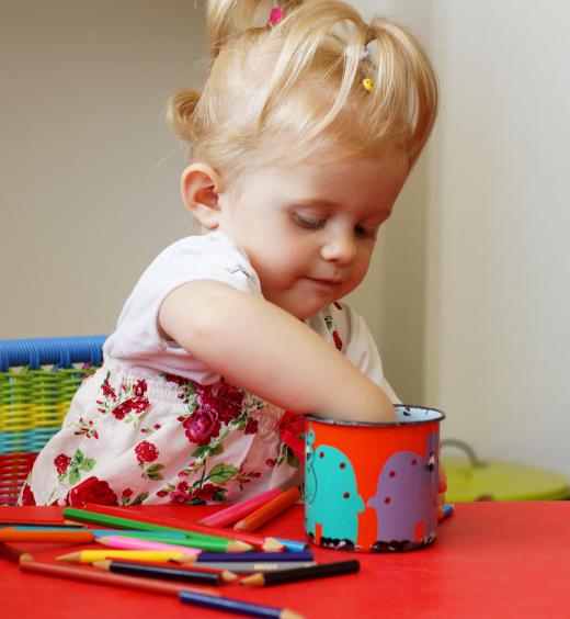 Many children go to daycare facilities while their parents are working.