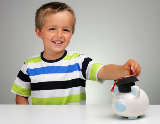 Banks often offer savings programs designed specifically for children.