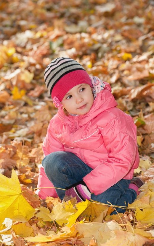 A young child playing.