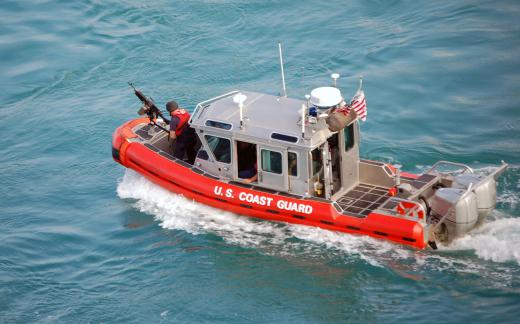 Many vessel security officers have served on harbor patrol boat crews in the U.S. Coast Guard.