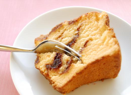 Coffee cake is typically sweet and crumbly.