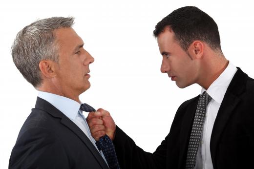 Employees who act hostile toward others should be warned or fired.