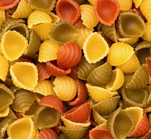 Hamburger casserole may include shell pasta.