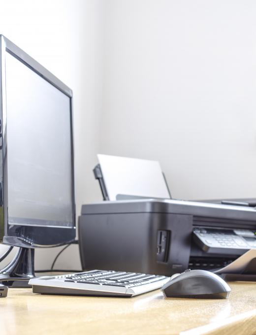 If a desktop computer will be used at a workstation, choose an ergonomic office desk with adjustable shelves for the keyboard and monitor.