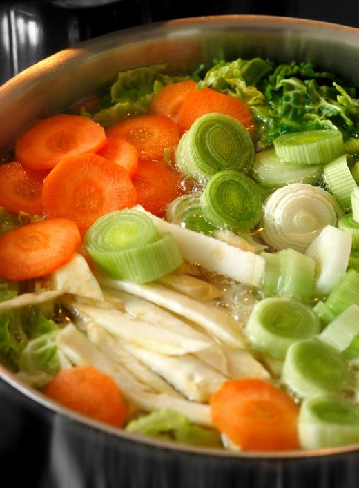 Vegetable noodle soup.