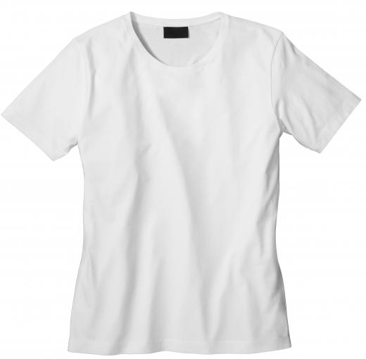 A white cotton T-shirt.