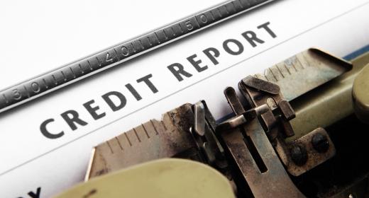 Lenders will evaluate a person's credit report to determine credit worthiness.