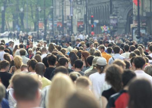 Someone with a fear of crowds might experience virtual reality therapy in which they are surrounded by people.