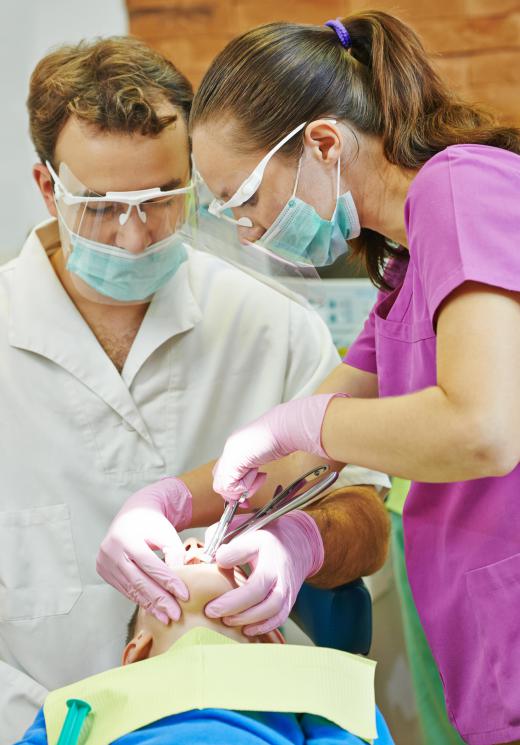 Orthodontists use special pliers to remove braces brackets, which are fixed to the teeth.