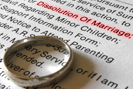 Upon dissolution of a marriage, possession proceedings decide how property is to be divided.