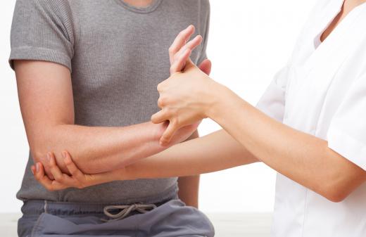 Physical therapists will often recommend wrist exercises for the patient to do at home.