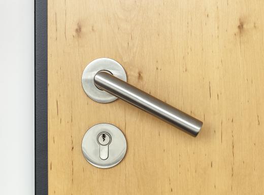 During a school lock down, all doors and windows in a school are locked.